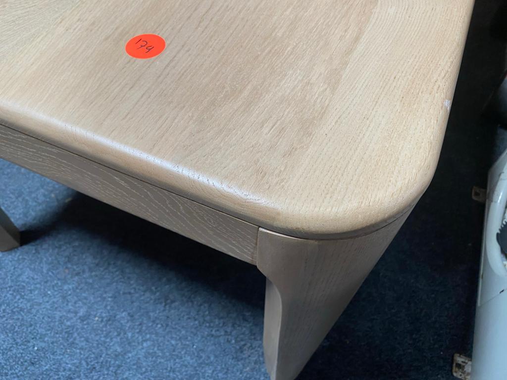 Massief licht eiken eettafel 160x90 cm afgeronde hoeken, Ophalen, Eikenhout, Nieuw, 50 tot 100 cm