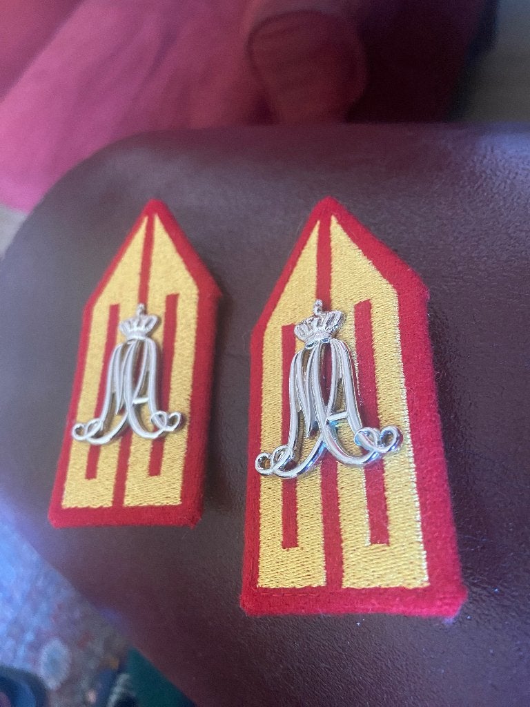 Kraagspiegels, Verzenden, Landmacht, Nederland, Embleem of Badge