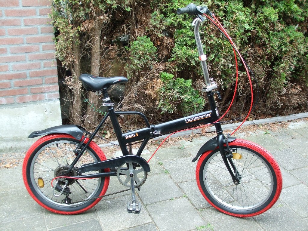 holandia vouwfiets  20 inch  6 versnellingen, 20 inch of meer, Velgrem, Versnellingen, Zo goed als nieuw