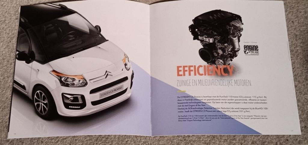 Citroën C3 Picasso brochure (2015), Verzenden, Zo goed als nieuw, Citroën