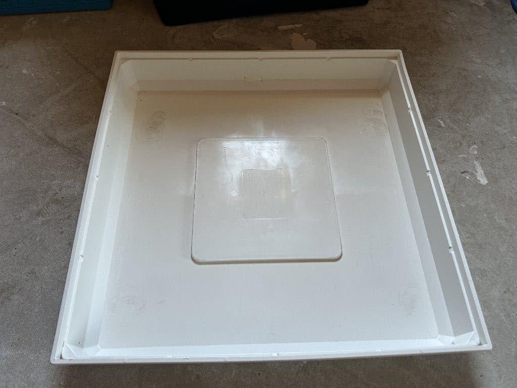 Lekbak wasmachine, Ophalen, Gebruikt