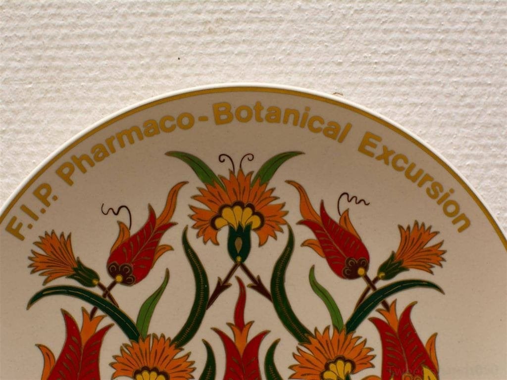 Wandbord Botanical Turkey 1987 12861, Ophalen of Verzenden
