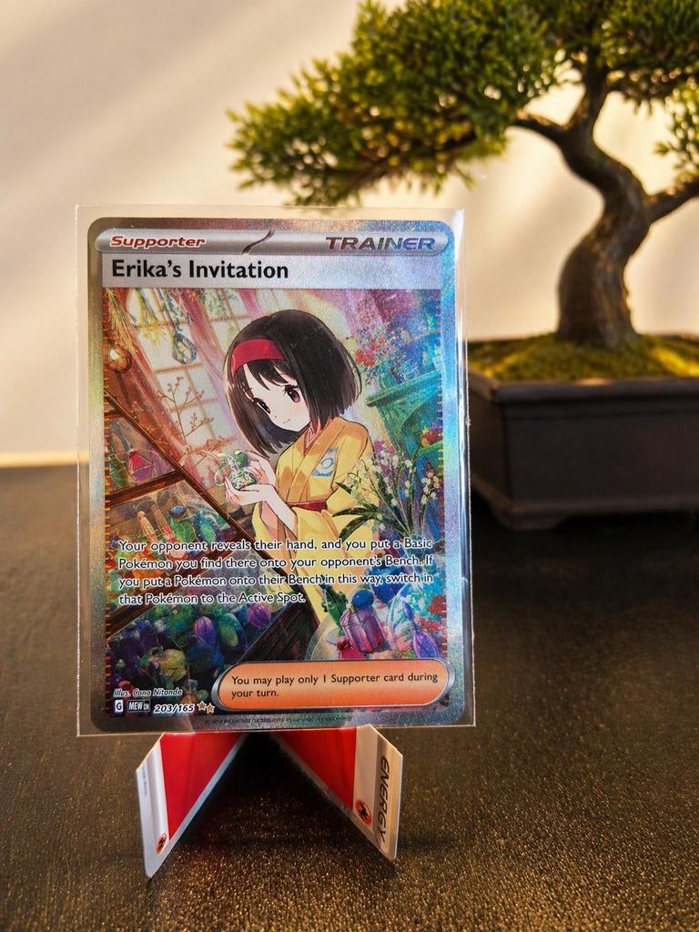 Pokémon kaart – Erika’s Invitation (ENG) – Near Mint, Ophalen of Verzenden, Zo goed als nieuw