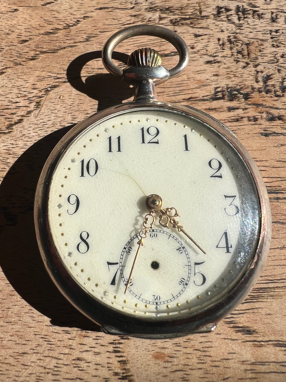 Cylindre Frans zakhorloge - 8 Rubis, 0.800 zilver, Verzenden, Zilver, Overige typen