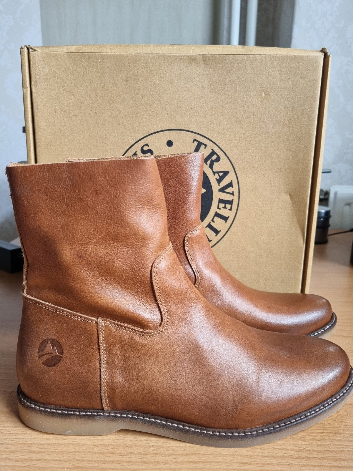 Travelin' dames leren laarzen - Zo goed als nieuw, Ophalen, Travelin', Bruin, Lage of Enkellaarzen