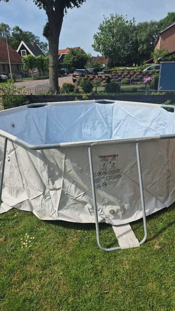 Zwembad, Rond, 300 cm of meer, Zo goed als nieuw, Opzetzwembad