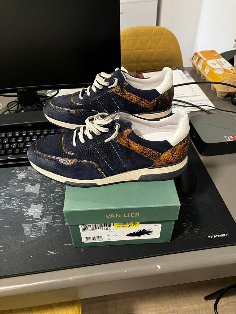 Van Lier sneakers maat 43 - nieuw, Ophalen of Verzenden, Nieuw, Blauw, Sneakers of Gympen