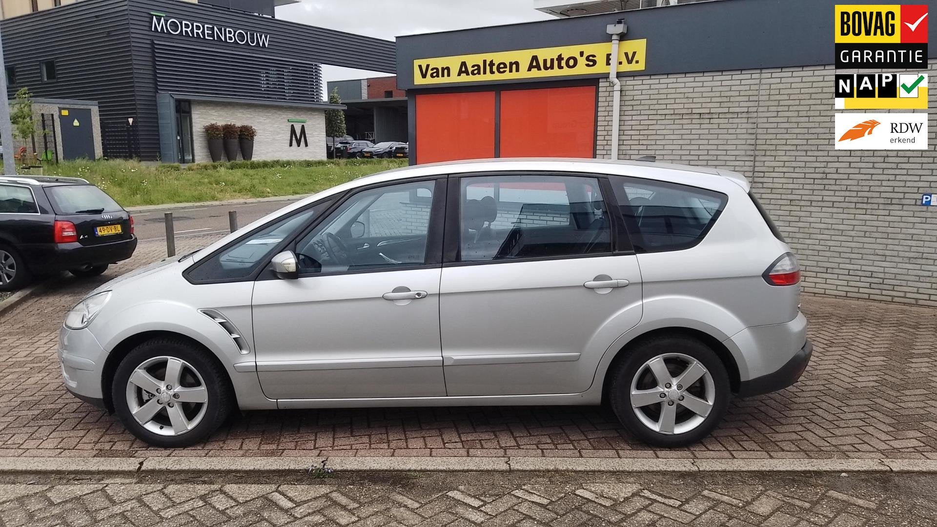 Ford S-Max 2.0-16V prijs is incl nieuwe apk, afleveringsbeur, Auto's, Dealer onderhouden, Stof, Gebruikt, Zwart