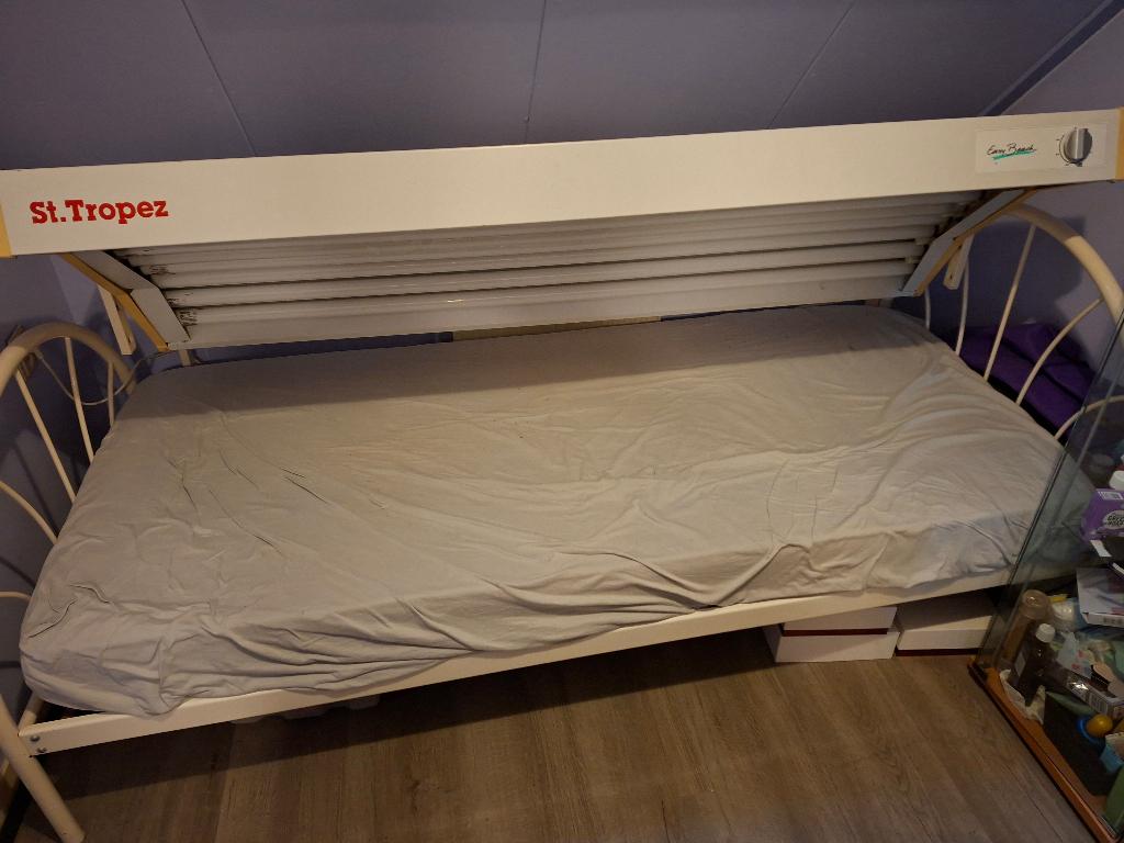 IJzeren bed, Ophalen, Gebruikt, 90 cm, Eenpersoons