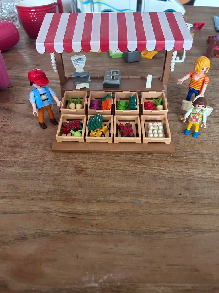 Playmobil Marktkraam, Camper, Poppetjes & Paarden, Ophalen of Verzenden, Gebruikt, Los playmobil
