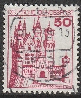 BRD 1977 916a Neuschwanstein 50p, Gest, Postzegels en Munten, Ophalen of Verzenden, BRD, Gestempeld