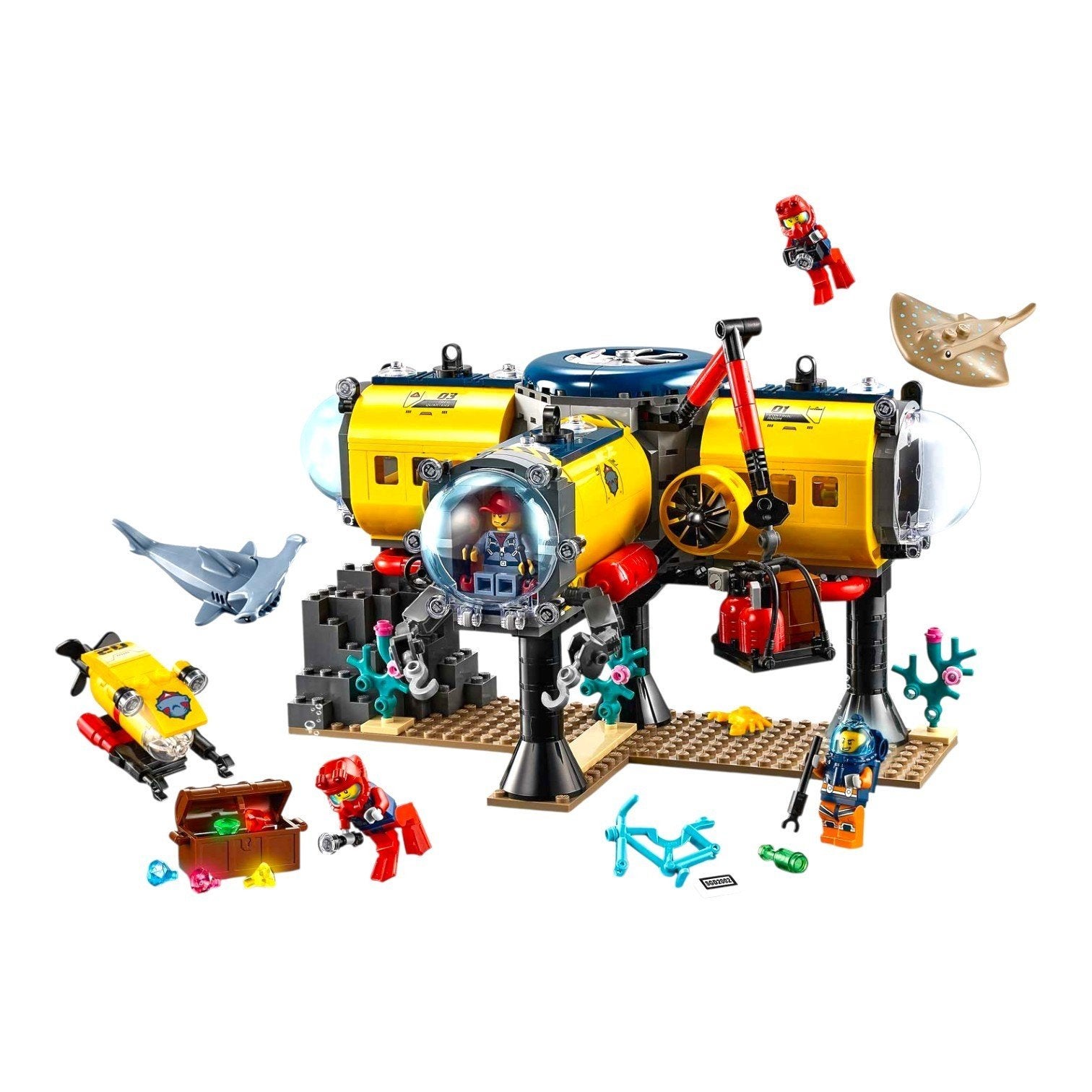 LEGO City 60265 Oceaan Onderzoeksbasis – 2020, Lego, Overige typen, City, Gebruikt