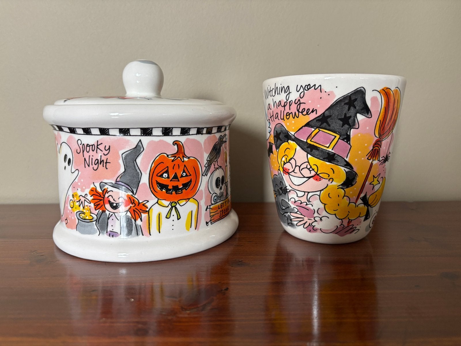 Blond Amsterdam; Halloween ; voorraadpot / mok, Huis en Inrichting, Ophalen of Verzenden, Nieuw, Aardewerk, Kop(pen) en/of Schotel(s)