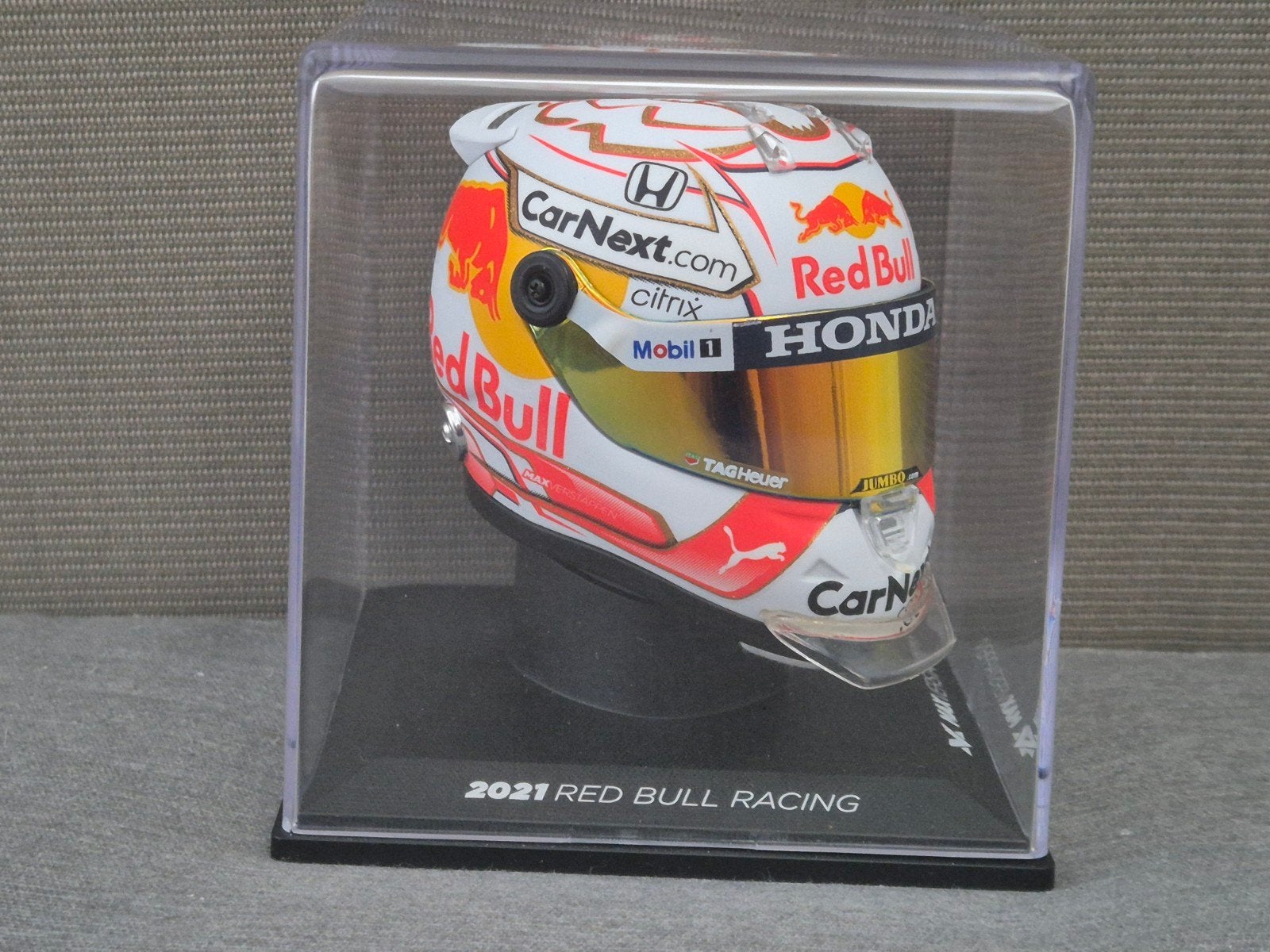 MAX VERSTAPPEN 1:43 SEIZOENSHELM 2021 WORLD CHAMPION F1, Verzamelen, Ophalen, Nieuw, Formule 1