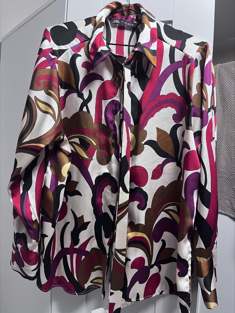 Zara shirt colorful L, Kleding | Dames, Overige kleuren, Zara, Maat 42/44 (L), Ophalen of Verzenden