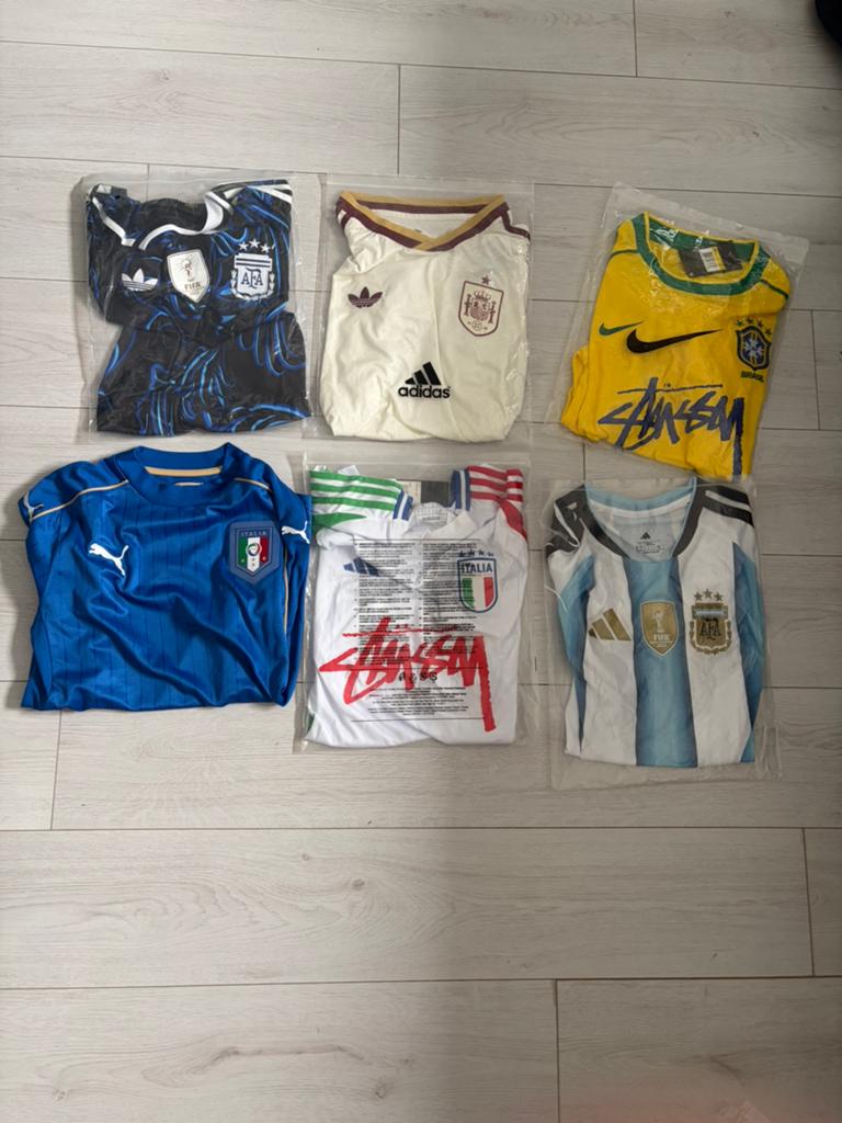Voetbalshirts Maat S - Diverse Landen, Kleding | Heren, T-shirts, Verzenden, Nieuw, Maat 46 (S) of kleiner, Overige kleuren