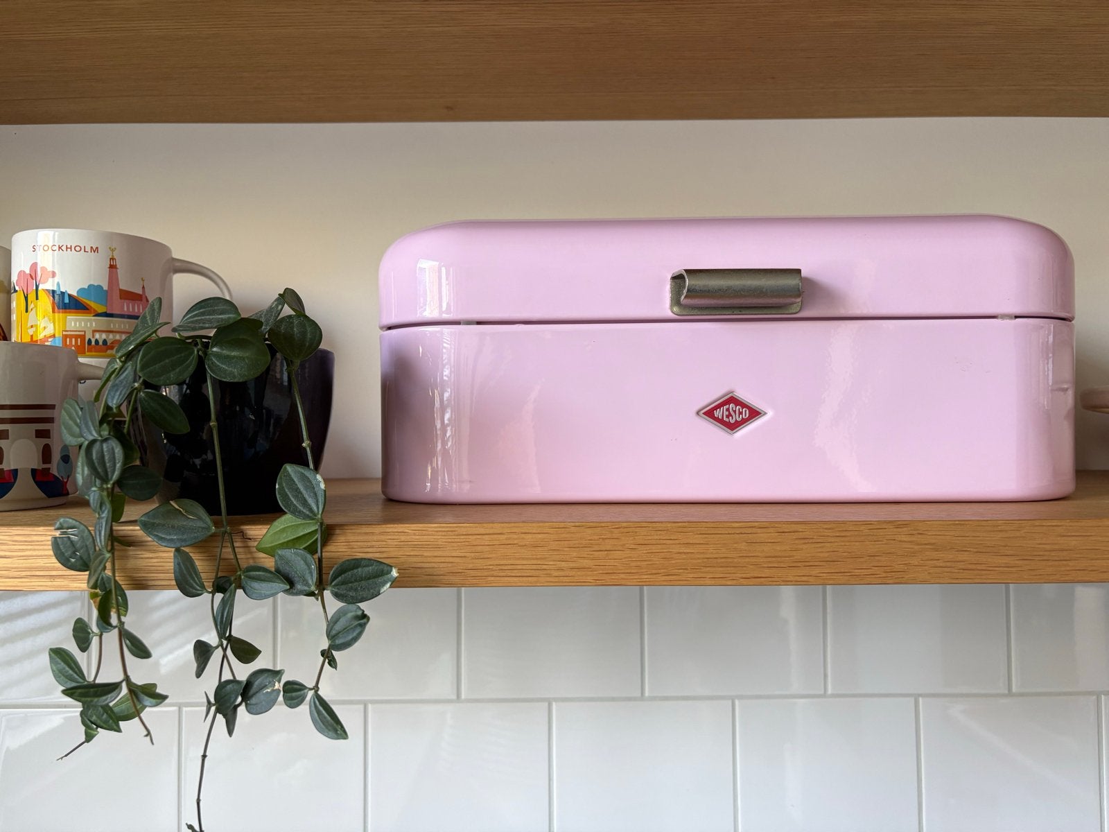 Wesco Grandy Broodtrommel Roze, Ophalen, Zo goed als nieuw, Roze, Metaal