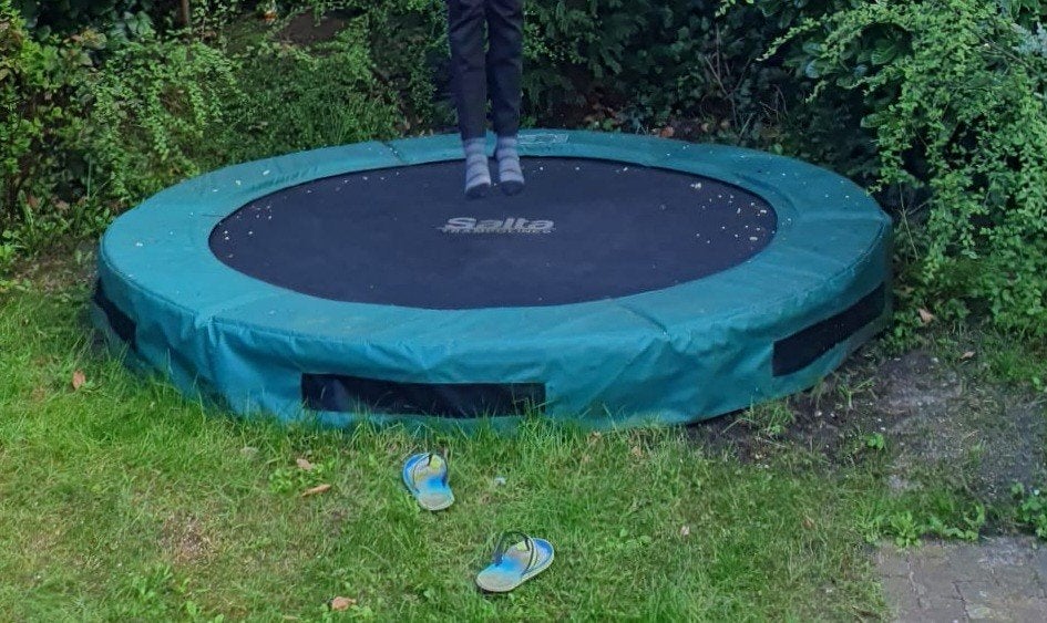 Trampoline Salta 250 cm, Ophalen, Gebruikt