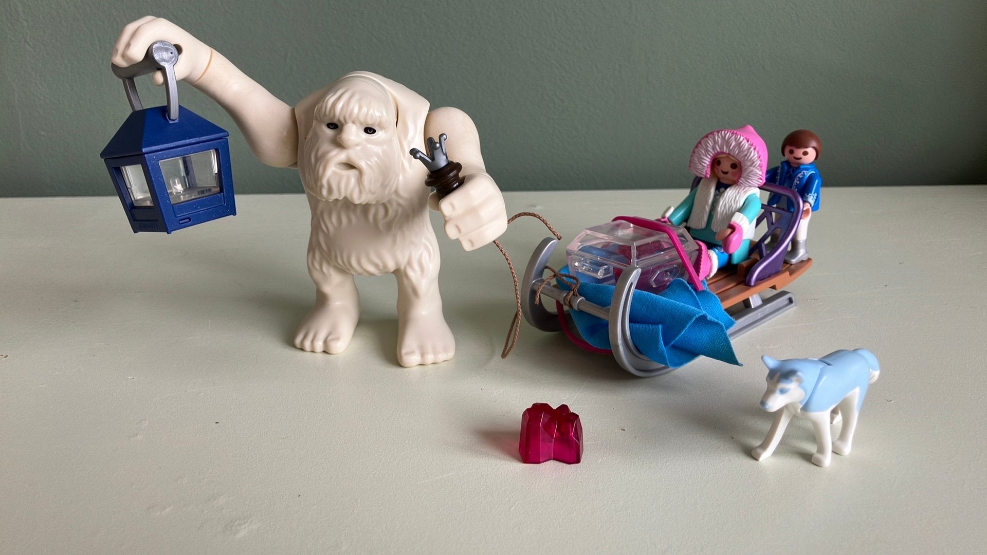 Playmobil Magic 9473 | Yeti met slee en lantaarn, Gebruikt, Complete set, Fantasy, Overige typen