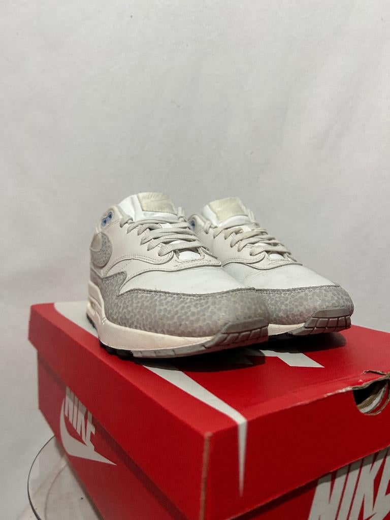 ALS NIEUW+DOOS! Maat 42 - Nike Air Max 1 Safari Summit White, Verzenden, Wit, Nike, Nike