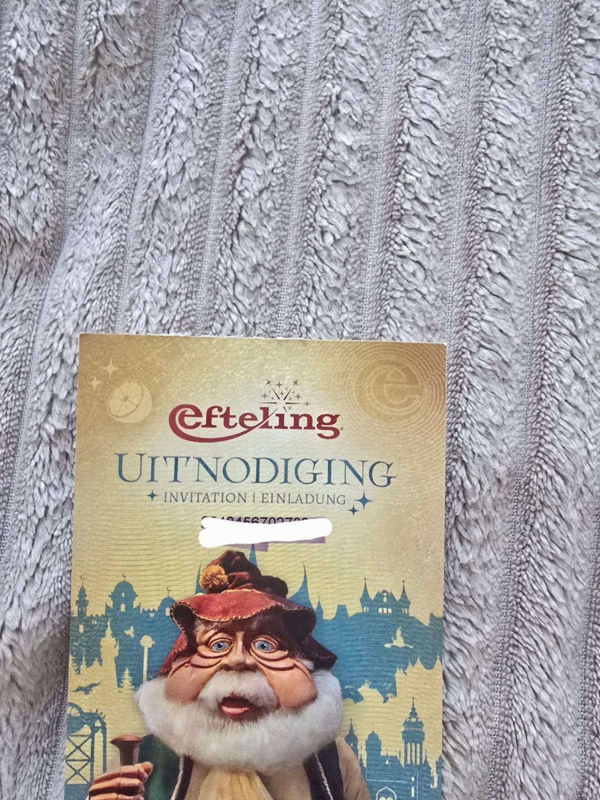 Efteling Uitnodiging - Ticket voor een magische dag!, Verzamelen, Efteling, Nieuw, Overige typen, Ophalen of Verzenden