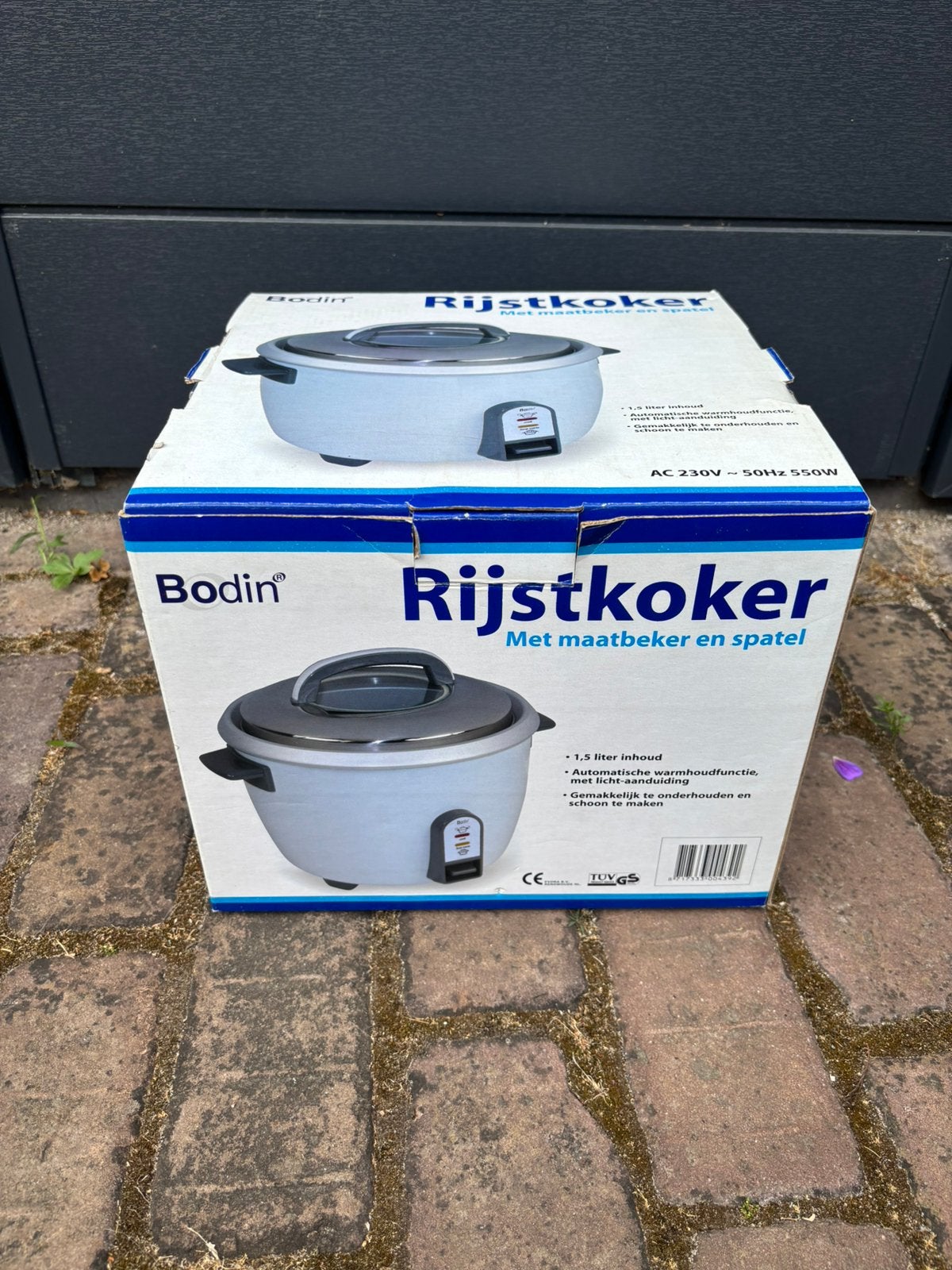 Bodin Rijstkoker 1,5 Liter – Nieuw in Doos, Witgoed en Apparatuur, Rijstkokers, Ophalen of Verzenden, Nieuw