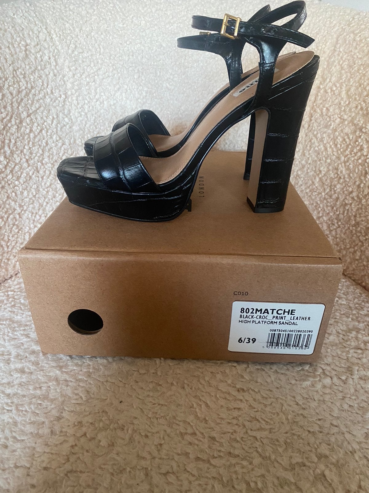 Dune hakken, maat 39, Kleding | Dames, Zwart, Nieuw, Ophalen of Verzenden, Schoenen met hoge hakken