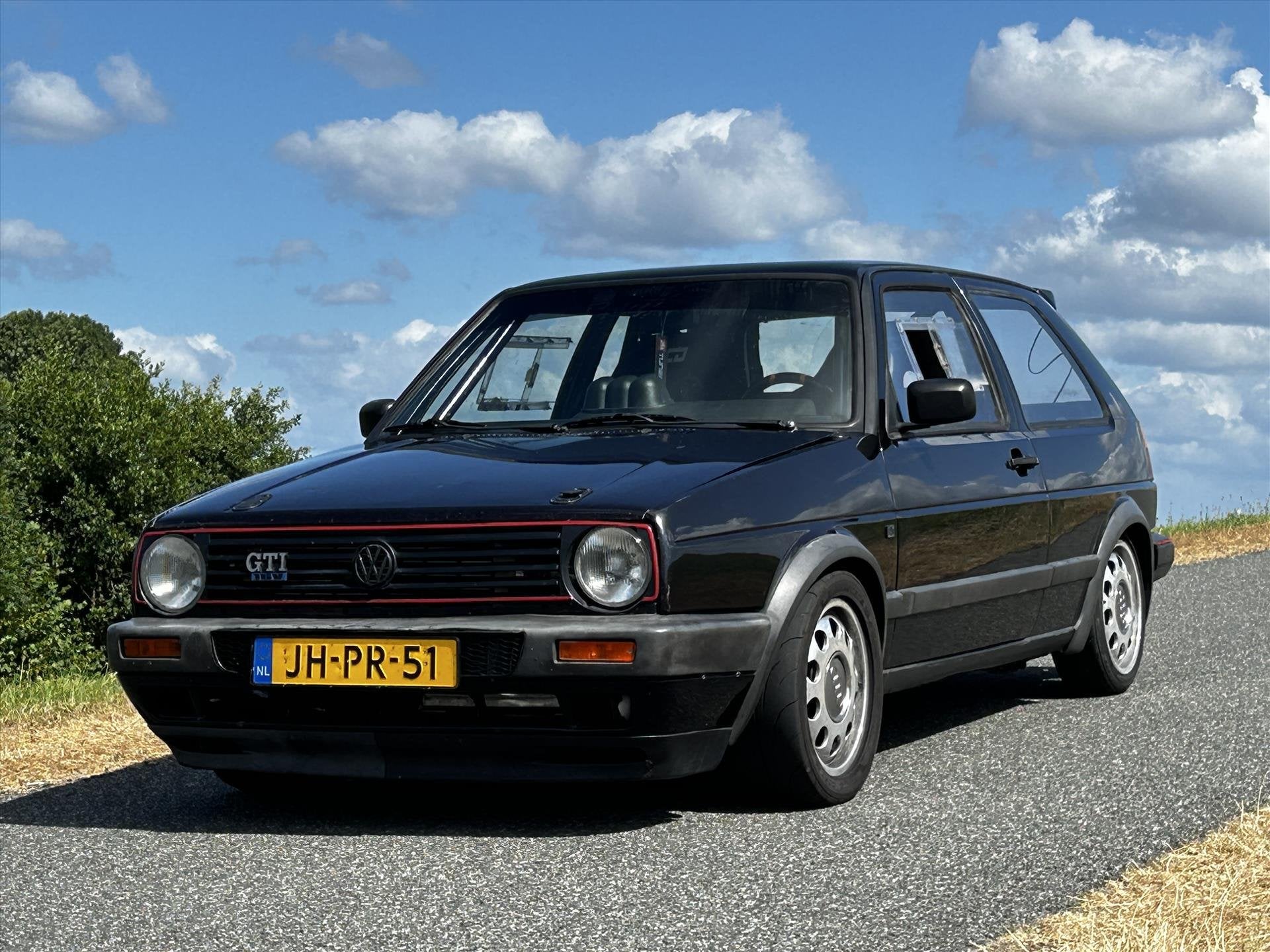Volkswagen Golf 1.8 GTI 600PK! / GEBOUWD BLOK! / 2 JAAR APK, Auto's, Oldtimers, Zwart, Bedrijf, Handgeschakeld, 1781 cc