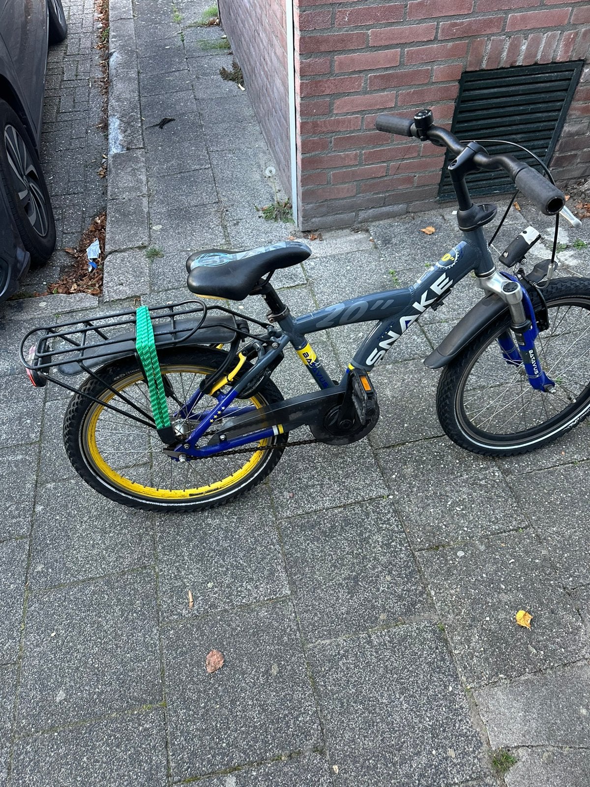 Blauw stoer jongens fiets snake 22inch, Ophalen, Zo goed als nieuw, 22 inch