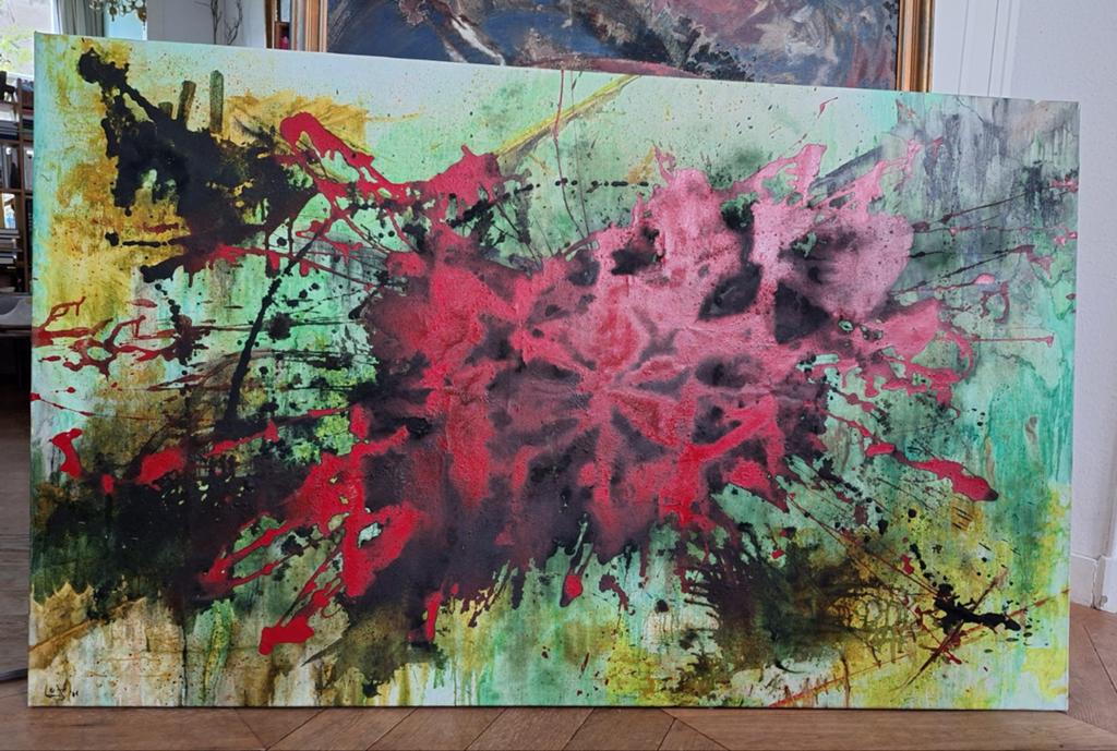 Brasil Painting Loreto O, 2002, 1x1.5m canvas, Ophalen of Verzenden