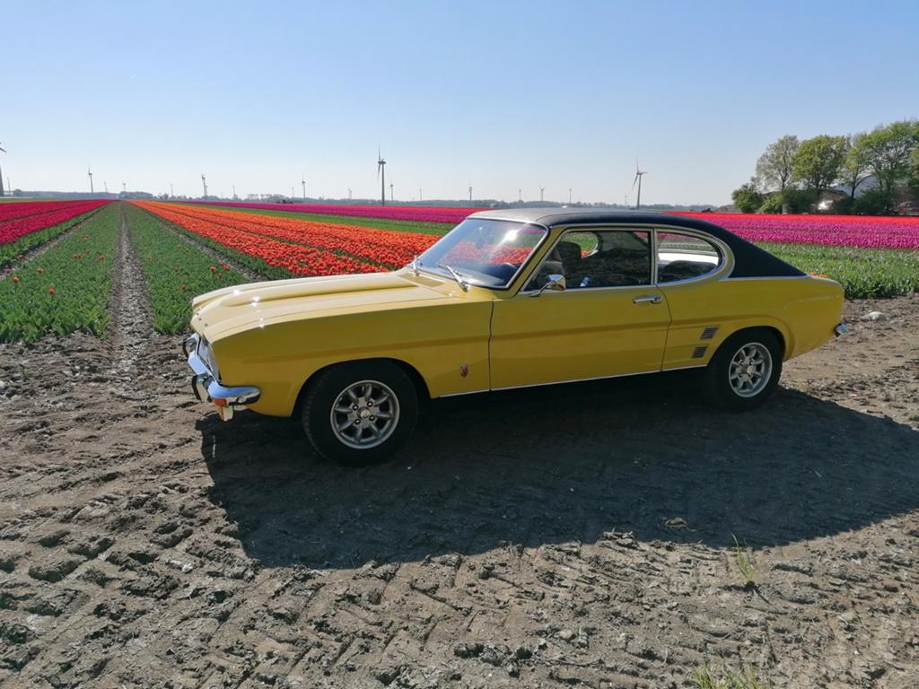Ford  Capri MK1 GT 1973 Geel, Automaat, 15 km/l, Overige modellen, 4 stoelen