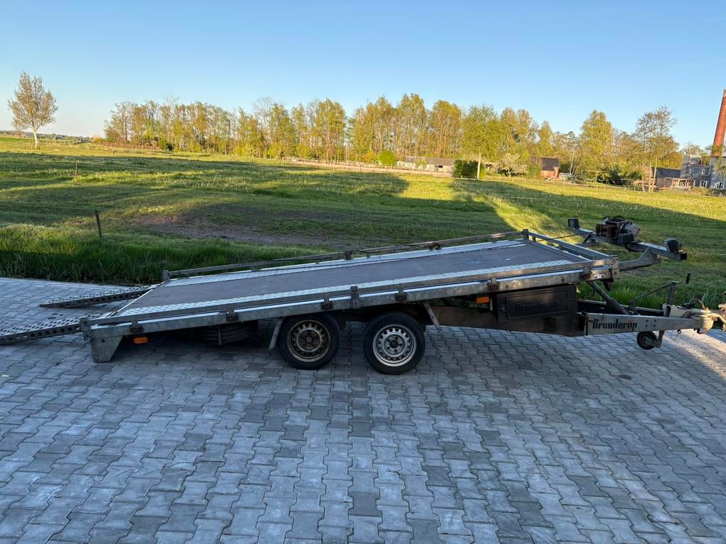 Brenderup machinetransporter auto ambulace aanhanger, Auto diversen, Aanhangers en Bagagewagens, Gebruikt, Ophalen of Verzenden
