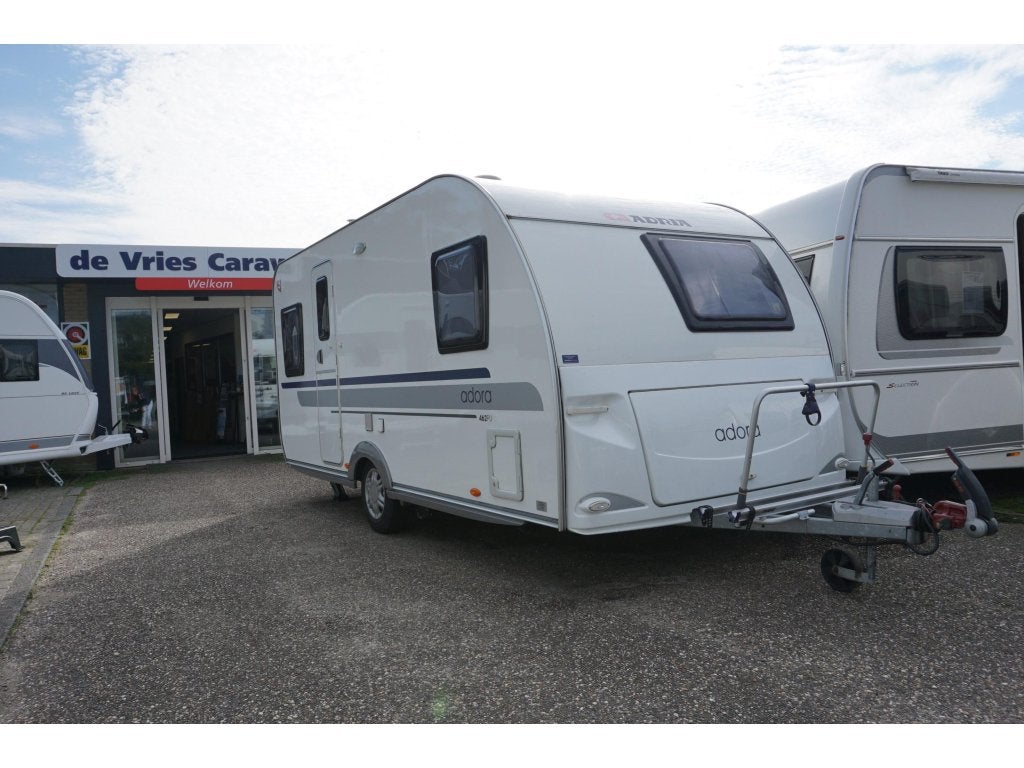 Adria Adora 462 PU Mover,unico,vloerverw, Caravans en Kamperen, Fietsenrek, Rondzit, Bedrijf, Adria