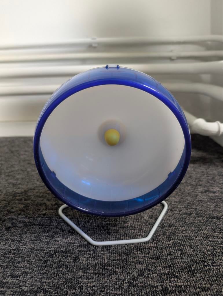 Silent Spinner loopwiel 17 cm – voor hamsters/muizen, Ophalen, Gebruikt, Loopwiel of Rad