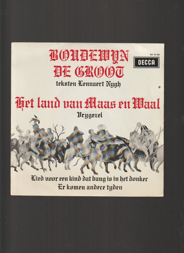 VINYL EP // BOUDEWIJN DE GROOT - HET LAND VAN MAAS EN WAAL, Verzenden, 7 inch, Fotohoes, Zo goed als nieuw