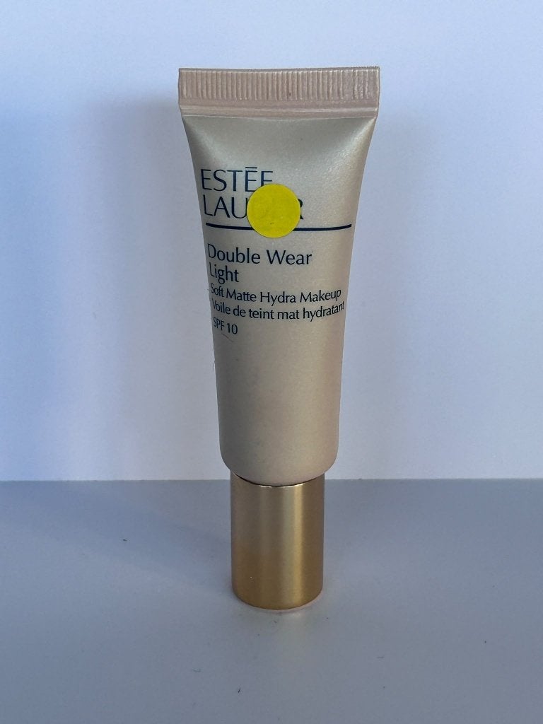 Estee Lauder Double Wear Mini Foundation 3C2 Pebble, Gehele gezicht, Beige, Ophalen of Verzenden, Zo goed als nieuw
