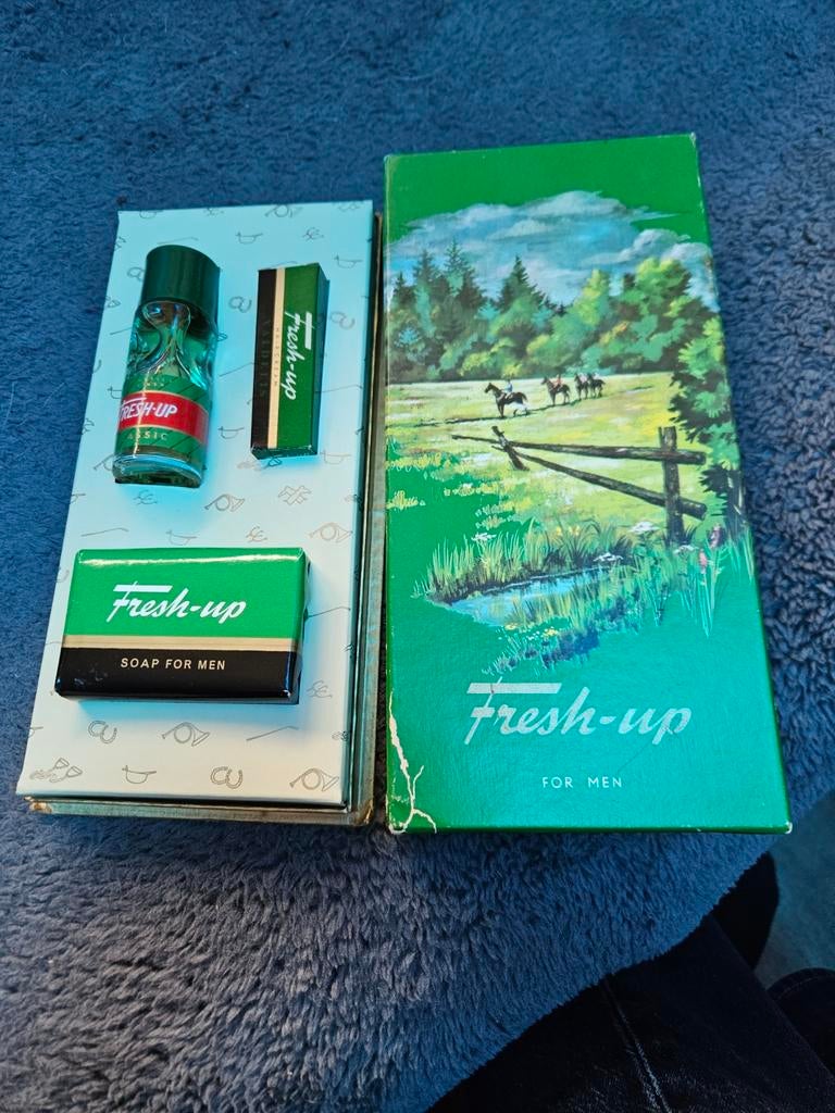 Vintage Fresh-up For Men Cadeauset - Zeep & Aftershave, Ophalen of Verzenden, Gebruikt
