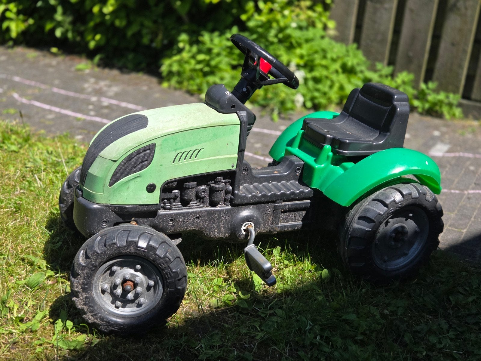 Groene traptractor voor kinderen, Ophalen, Gebruikt, Trapvoertuig