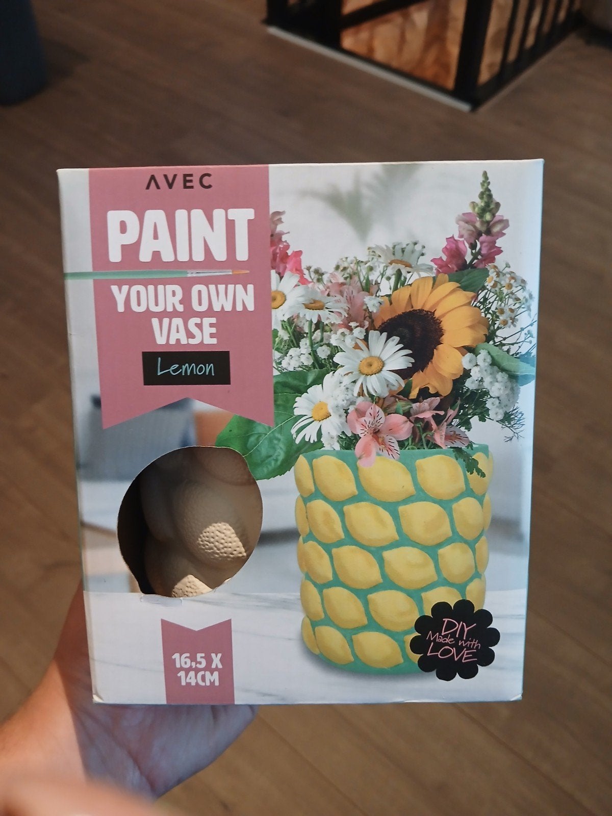 DIY Vaas Knutselset - Lemon Design (16.5x14cm), Handgemaakt, Nieuw, Meerkleurig, Knutselset