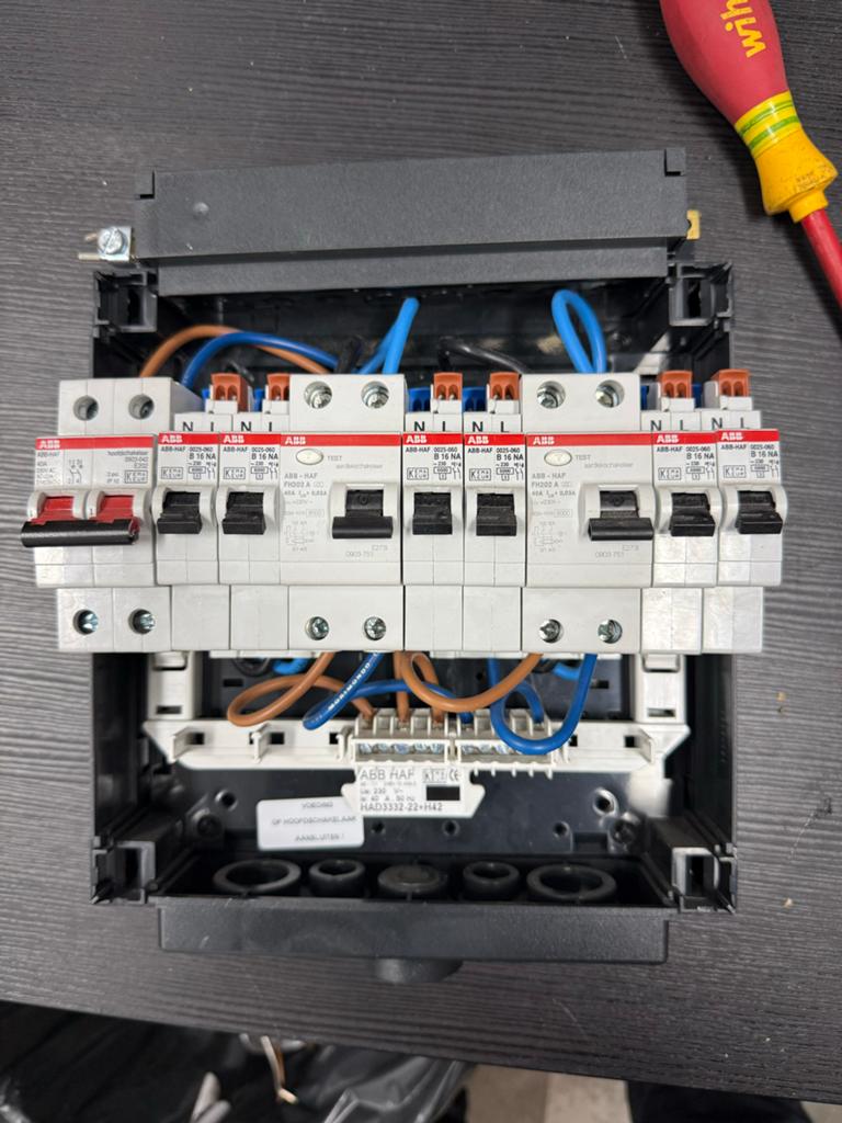ABB HAF Groepenkast met Aardlekschakelaars, Ophalen of Verzenden, Zo goed als nieuw, Overige typen