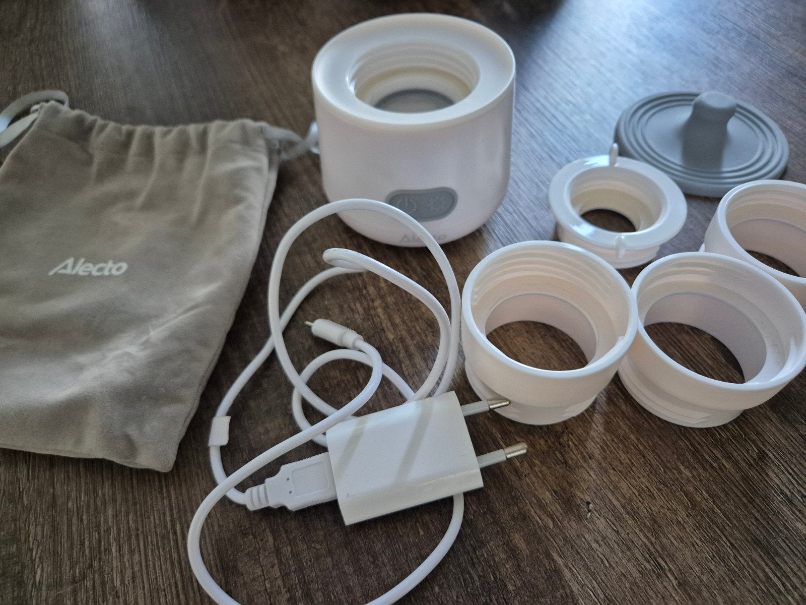 Alecto draagbare flessenwarmer met adapters, Ophalen, Flessen- of potjesverwarmer, Alecto, Draadloos