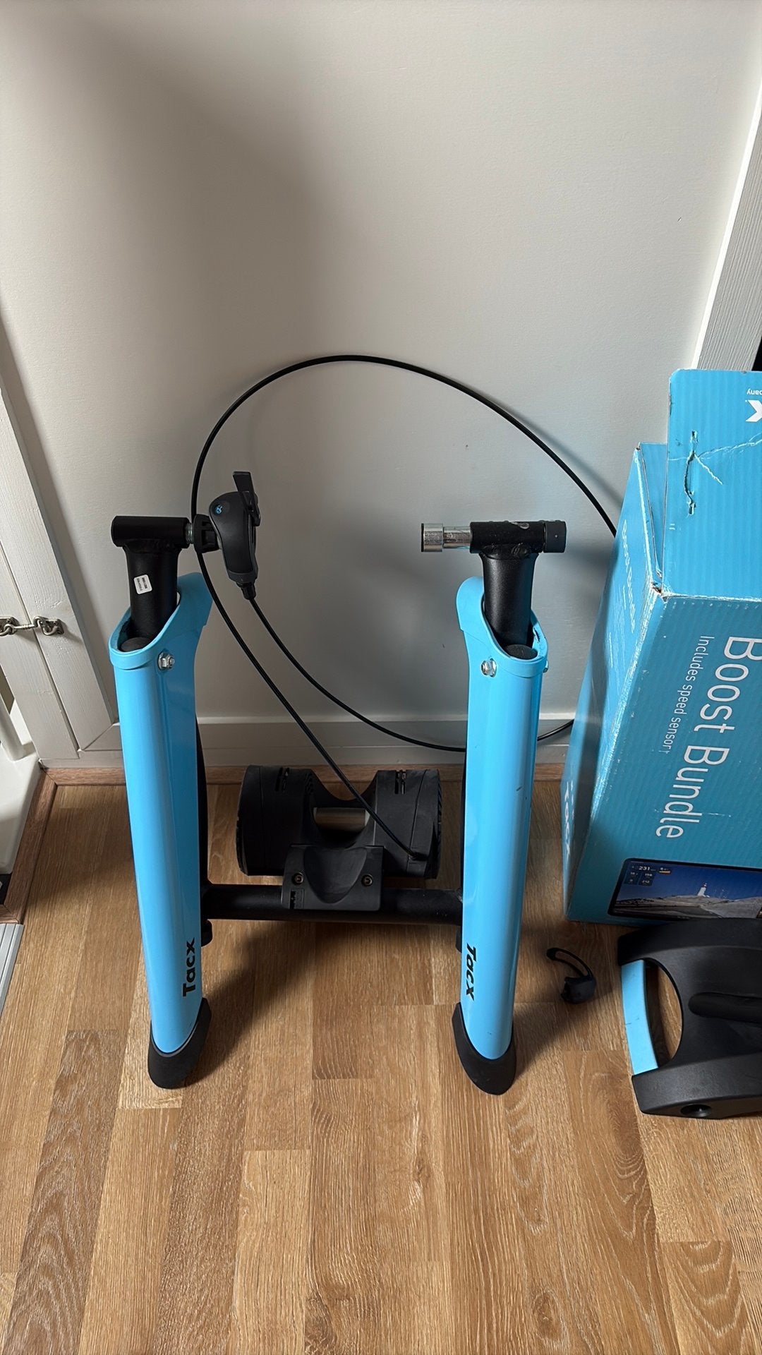 Tacx Boost Bundle Fietstrainer met Snelheidssensor, Ophalen, Gebruikt, Overige typen