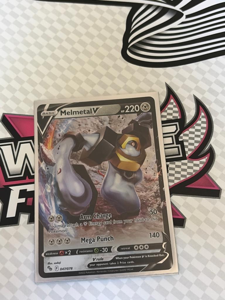 Melmetal V Pokémon Kaart - 047/078, Ophalen of Verzenden, Nieuw, Losse kaart