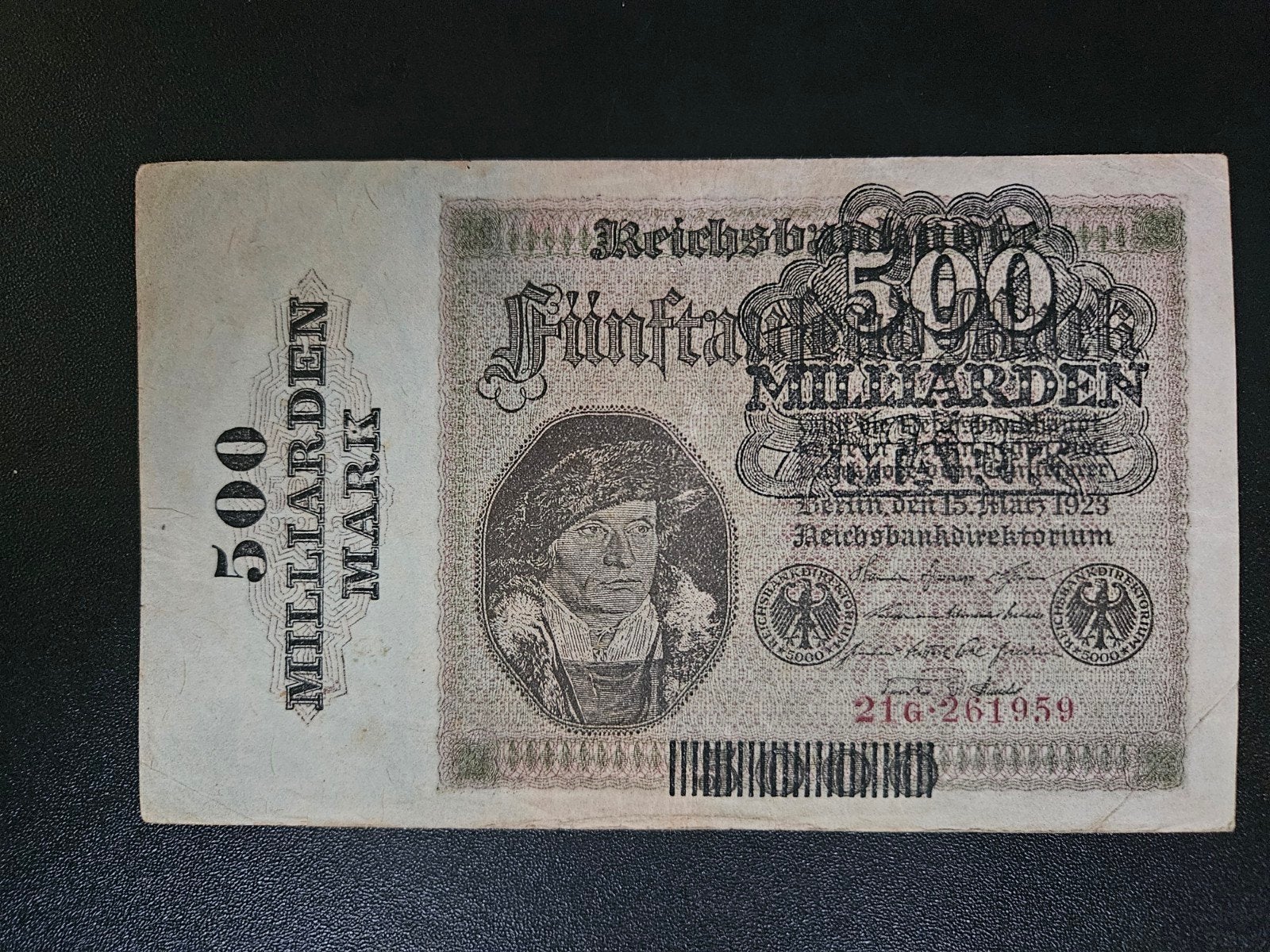 Duitsland pick 124a 1923 zf, Postzegels en Munten, Bankbiljetten | Europa | Niet-Eurobiljetten, Ophalen of Verzenden, Duitsland