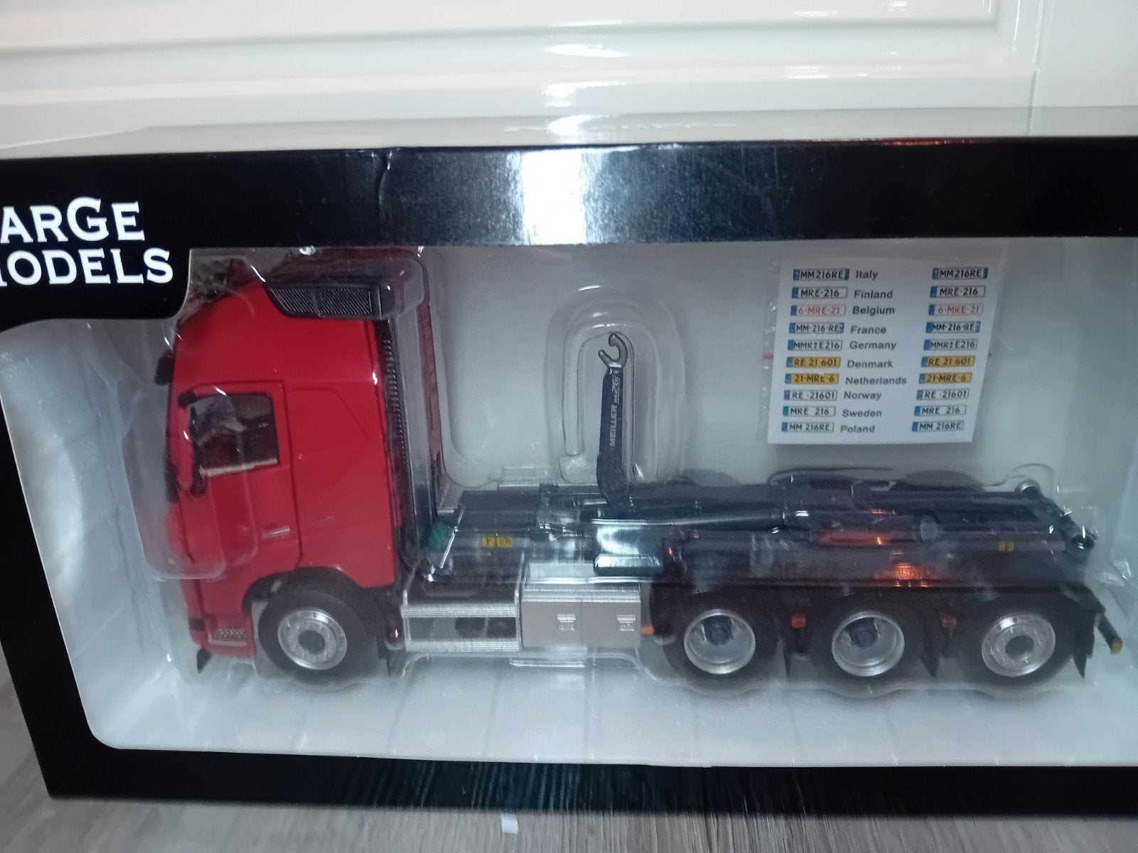 Marge Models 1:32 Volvo Fh5 Truck Met Meiller Haakarm, Hobby en Vrije tijd, Ophalen of Verzenden, Nieuw, Bus of Vrachtwagen, Overige merken