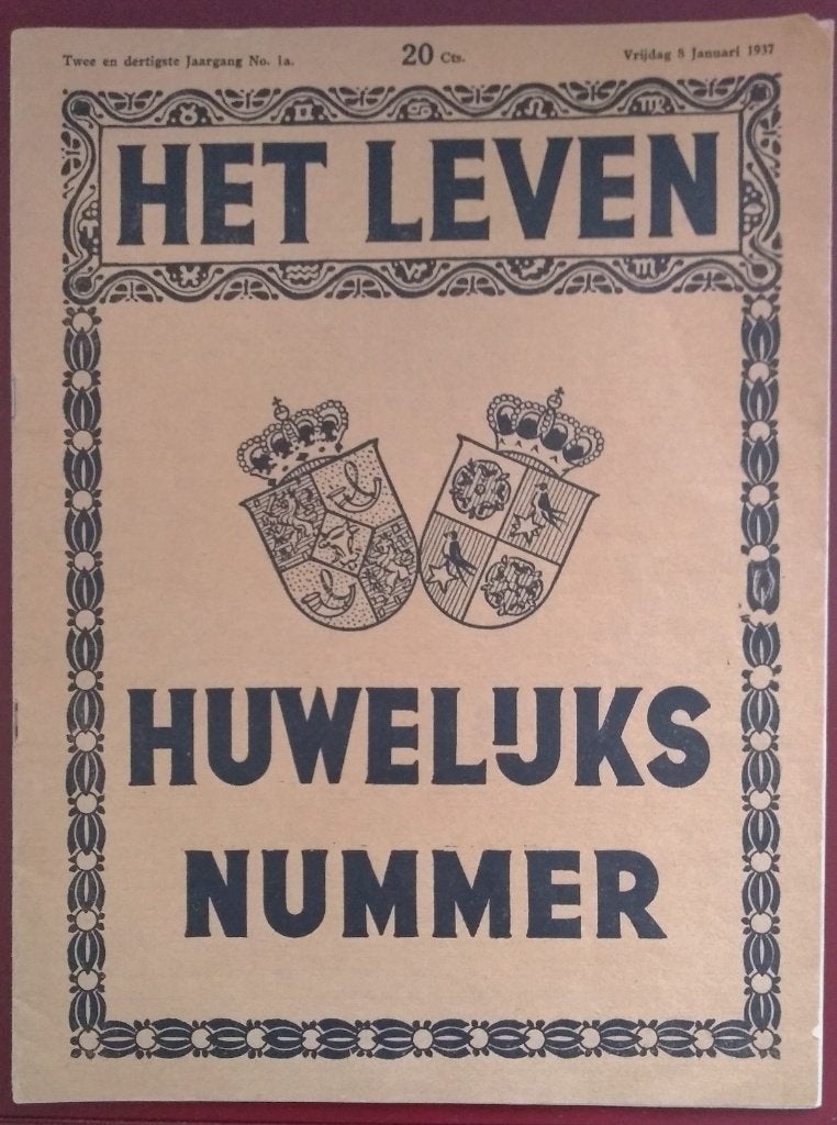 2x Tijdschrift Het Leven - Koninklijk Huis 1937/1938, Verzamelen, Tijdschriften, Kranten en Knipsels, Verzenden, 1920 tot 1940