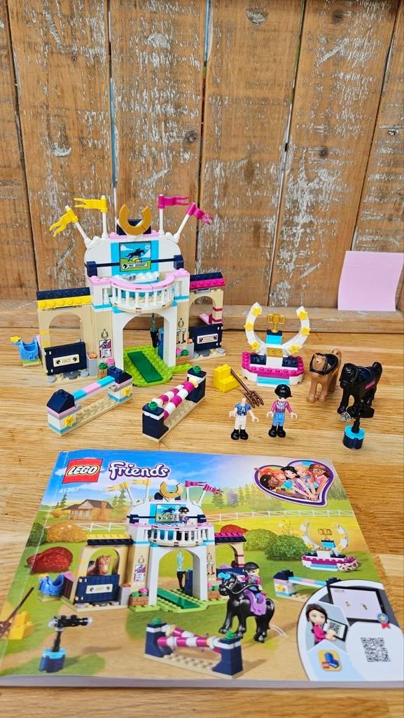 Lego Friends 41367 Stephanie's paardenconcours - Compleet!, Gebruikt, Lego, Friends, Ophalen of Verzenden
