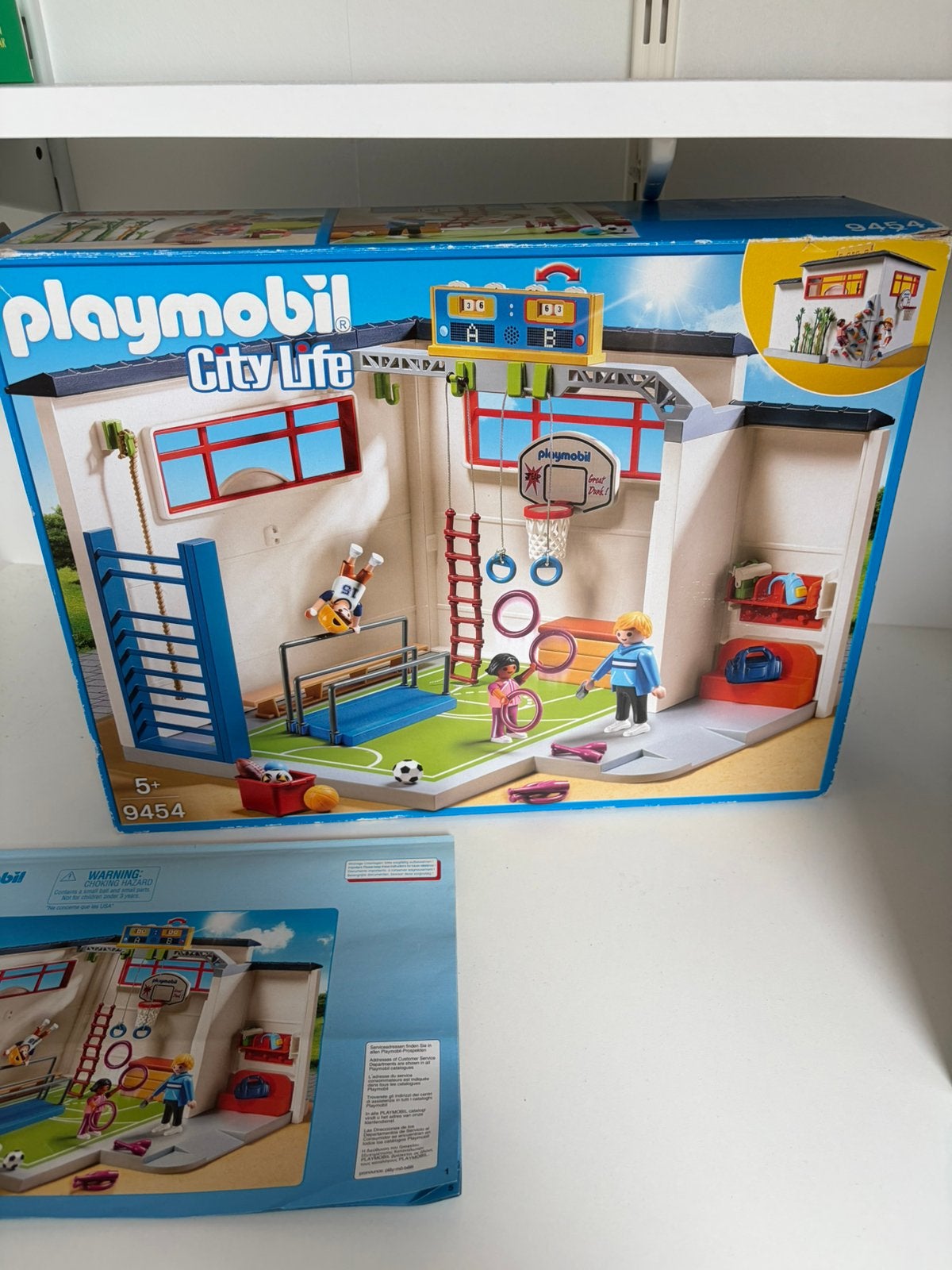 Playmobil City Life Gym 9454 (uitbreiding bij school), Kinderen en Baby's, Speelgoed | Playmobil, Ophalen of Verzenden, Gebruikt