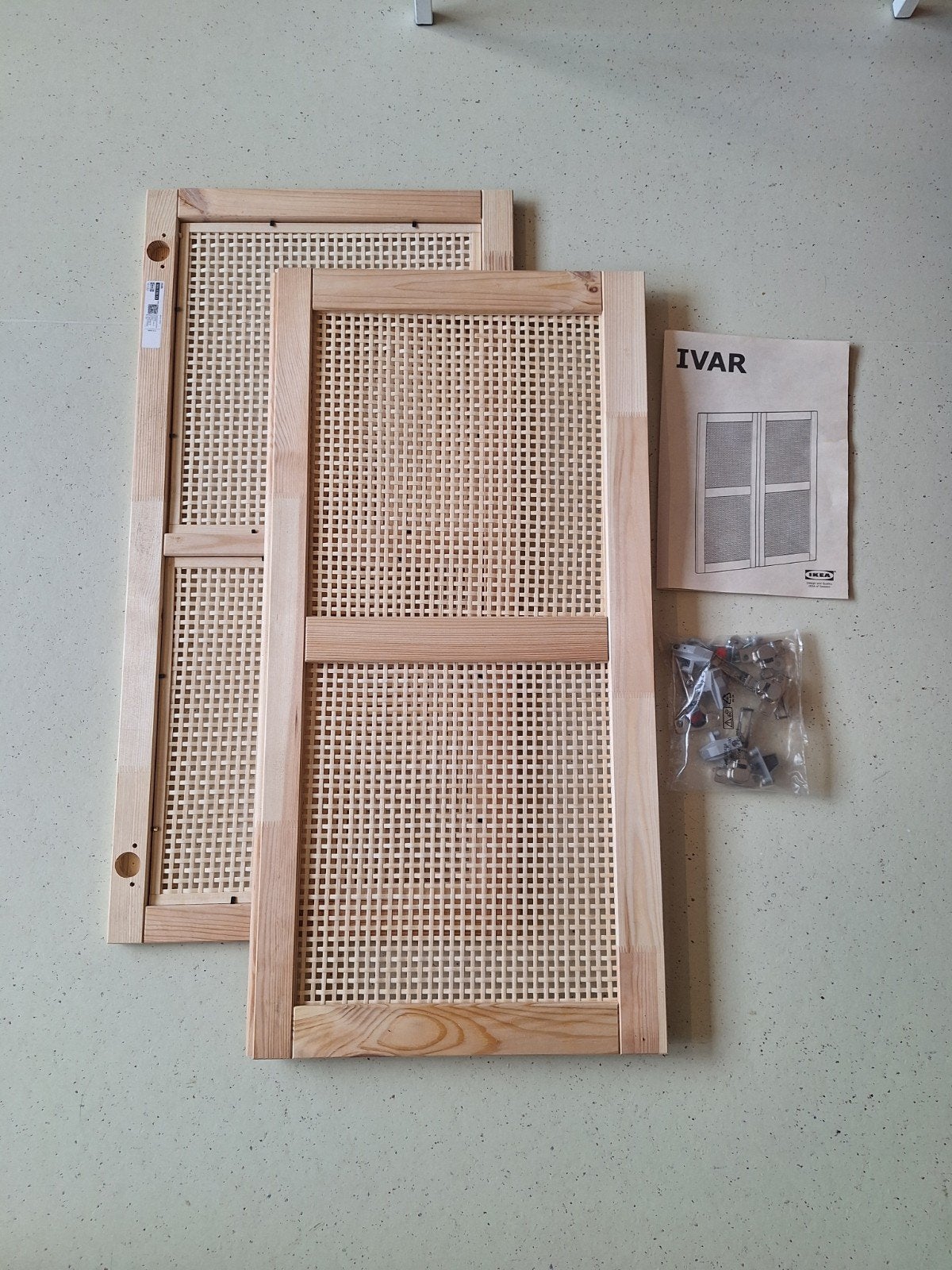 Nieuwe IKEA IVAR deuren (2 stuks) hout met bamboe, Ophalen, Minder dan 50 cm, Nieuw, Minder dan 100 cm
