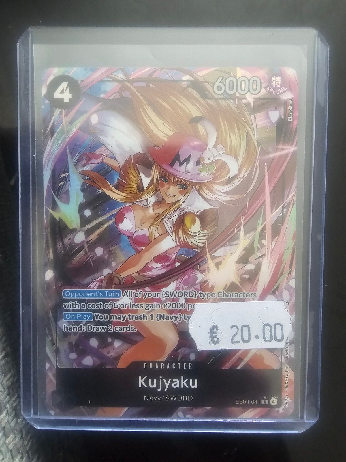 One piece Kujyaku eb03-041, Ophalen of Verzenden, Nieuw, Losse kaart, Foil